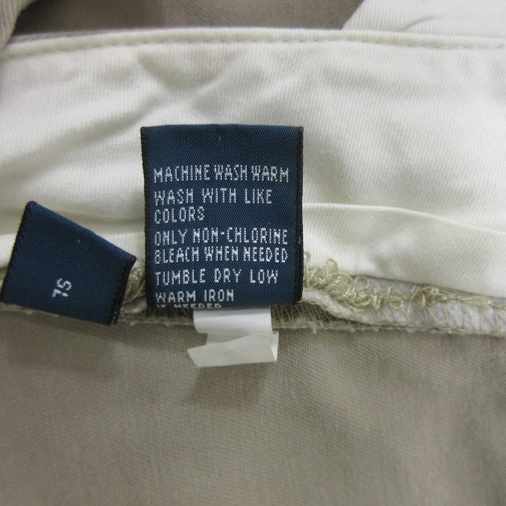Polo Ralph Lauren Mens Prospect Chino Pants 37x32 Beige Pleated Cuffed